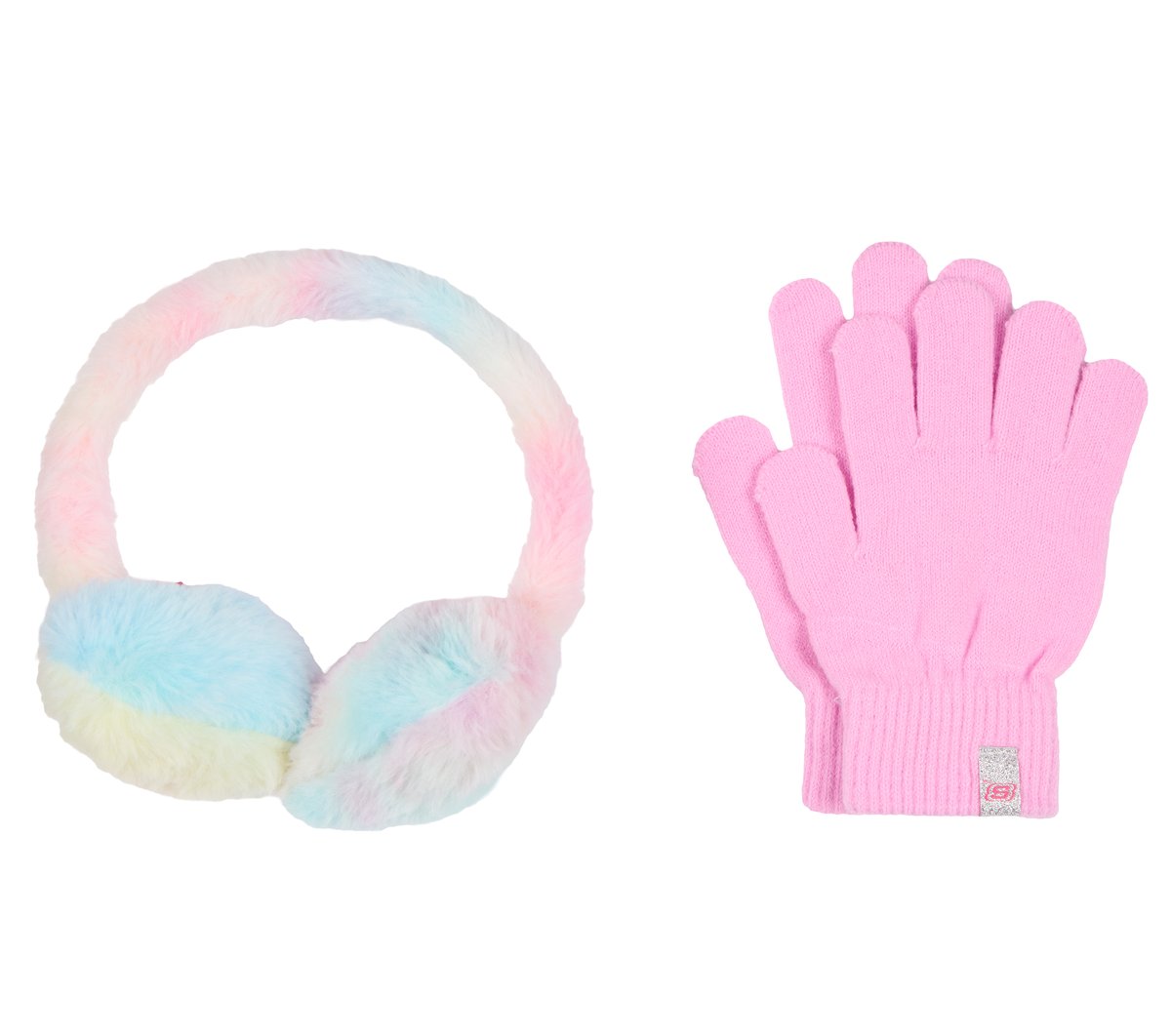 Skechers Clothing Tie Dye Heart Earmuff and Glove Set