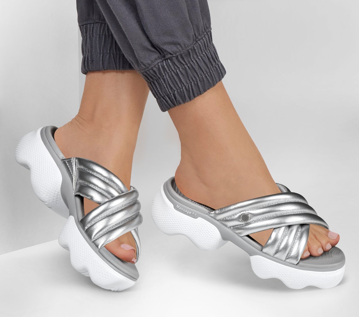 Skechers Women Martha Stewart:Massage Fit Edge - Shine Bright