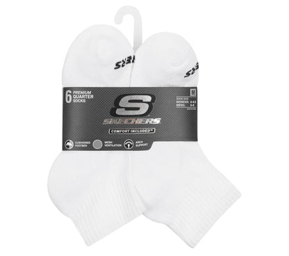 Skechers Women|Clothing 6 Pack Core Quarter Medium Socks
