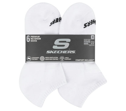 Skechers Women|Men|Clothing 6 Pack Core Low Cut Medium Socks