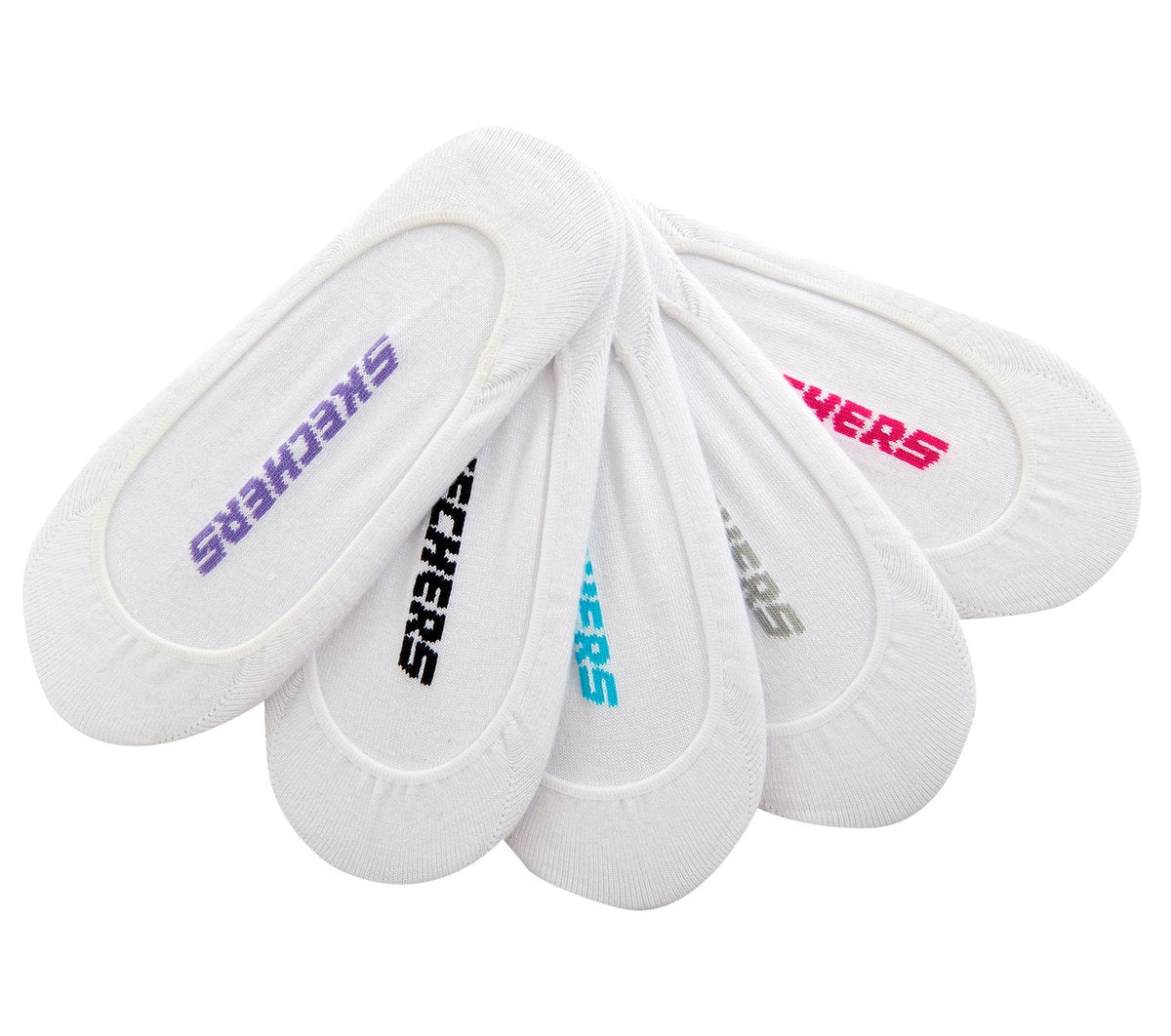 Skechers Women|Clothing 5 Pack Non Terry Solid Liner Socks