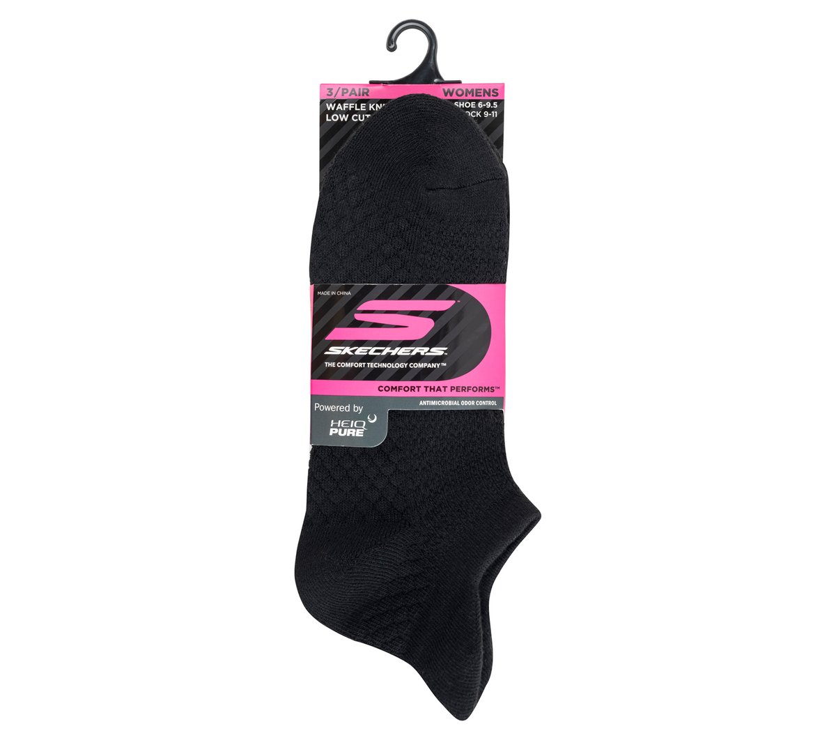 Skechers Women|Clothing 3 Pack Women's Performance Low Cut Textured Socks