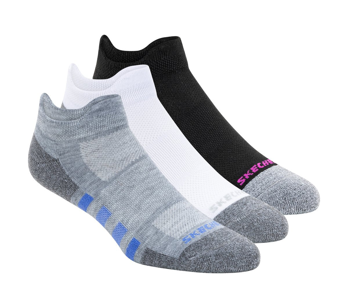 Skechers Women|Clothing Work: Lowcut Heel Tab Socks - 3 Pack