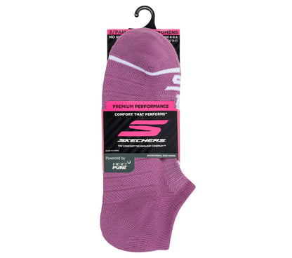 Skechers Women|Clothing 3 Pack Women's No Show Premium Basic Socks