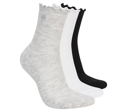 Skechers Women|Clothing 3 Pack Women's Ankle Lettuce Socks