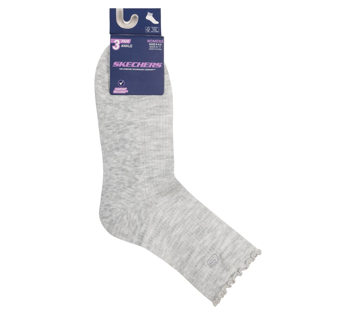 Skechers Women|Clothing 3 Pack Women's Ankle Lettuce Socks
