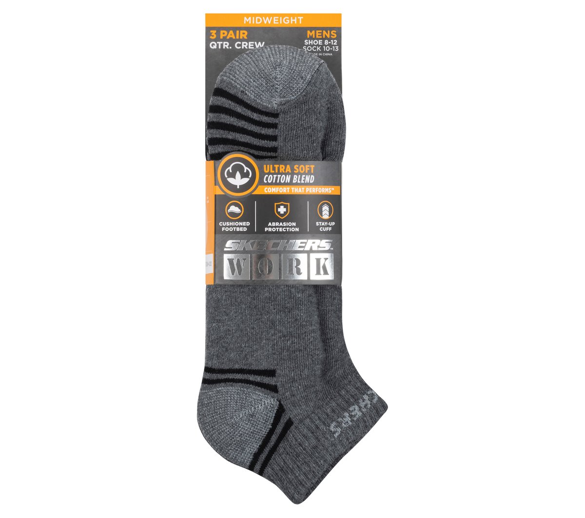 Skechers Women|Men|Clothing 3 Pack Low Cut Terry Trainer Work Socks