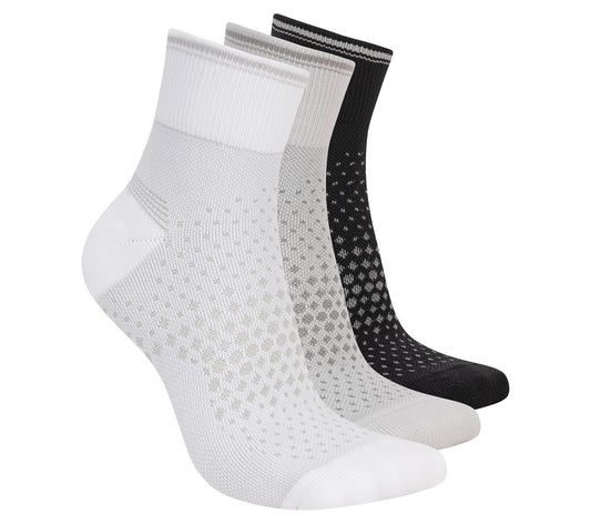 Skechers Women|Clothing 3 Pack Women's Reflective Performance Quarter Socks