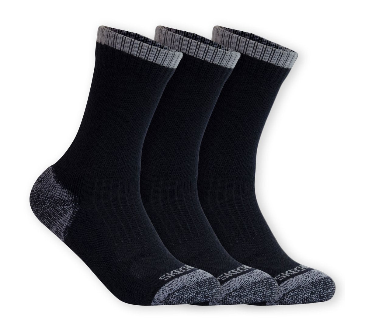 Skechers Women|Men|Clothing 3 Pack Half Terry Work Crew Socks