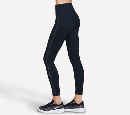 Skechers Women GO WALK Diamond-Studded Full Length High-Waisted Legging