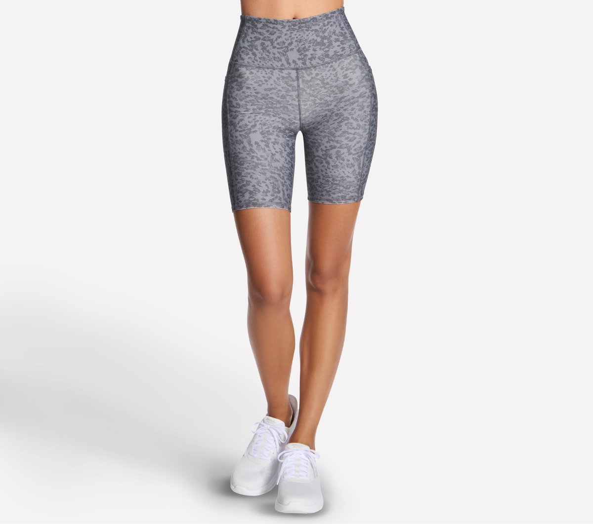 Skechers Women GO FLEX Printed High Waisted 8 Inch Bike Short