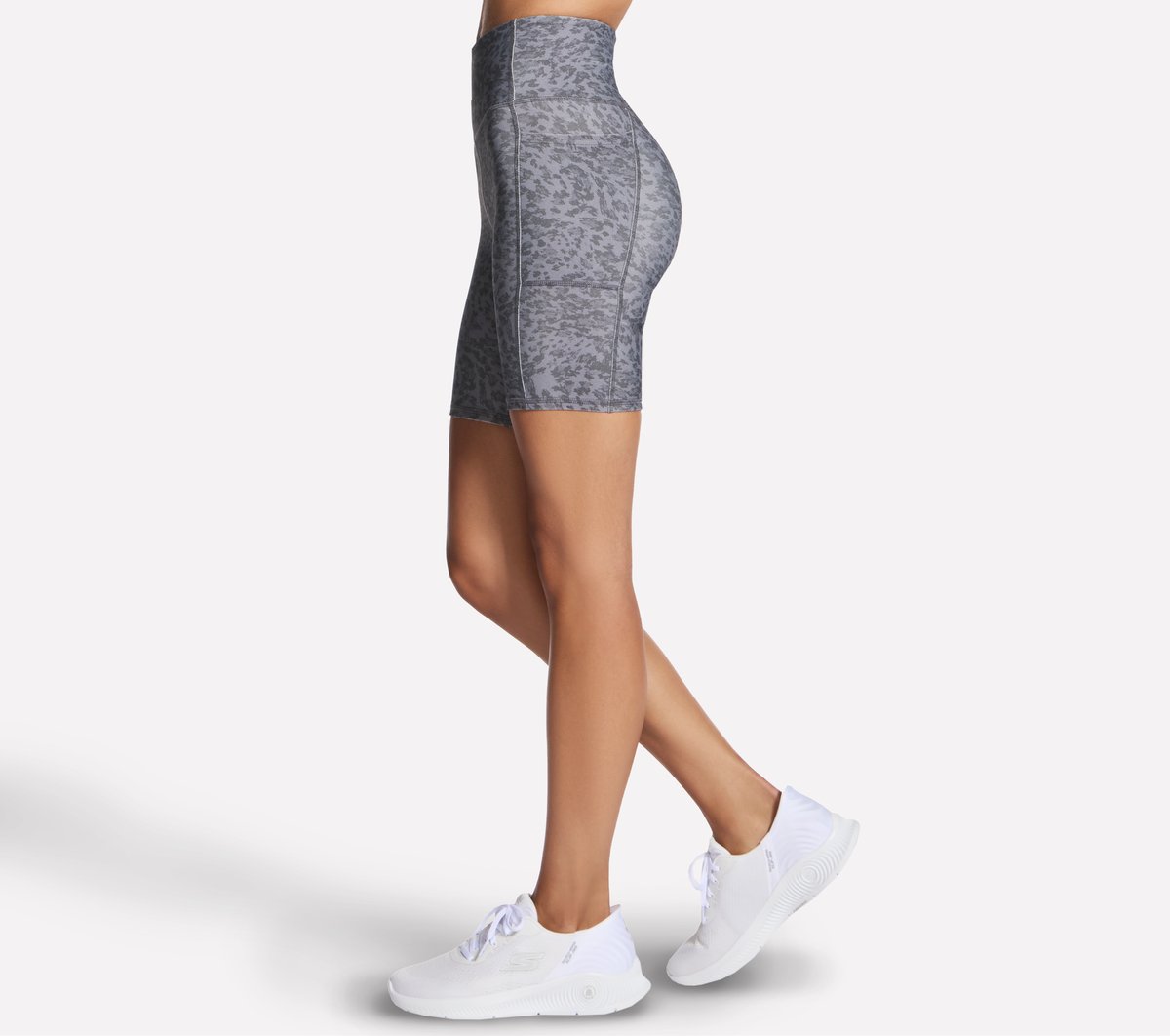 Skechers Women GO FLEX Printed High Waisted 8 Inch Bike Short