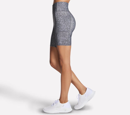 Skechers Women GO FLEX Printed High Waisted 8 Inch Bike Short
