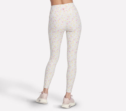 Skechers Women GO WALK Rib Floral Full Length High-Waisted Legging