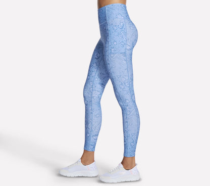 Skechers Women GO WALK Printed Full Length High-Waisted Legging