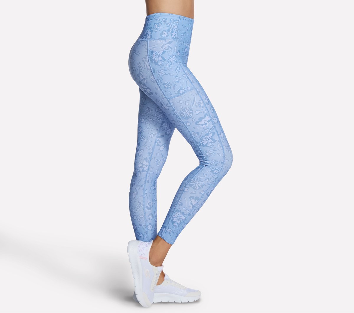 Skechers Women GO WALK Printed Full Length High-Waisted Legging