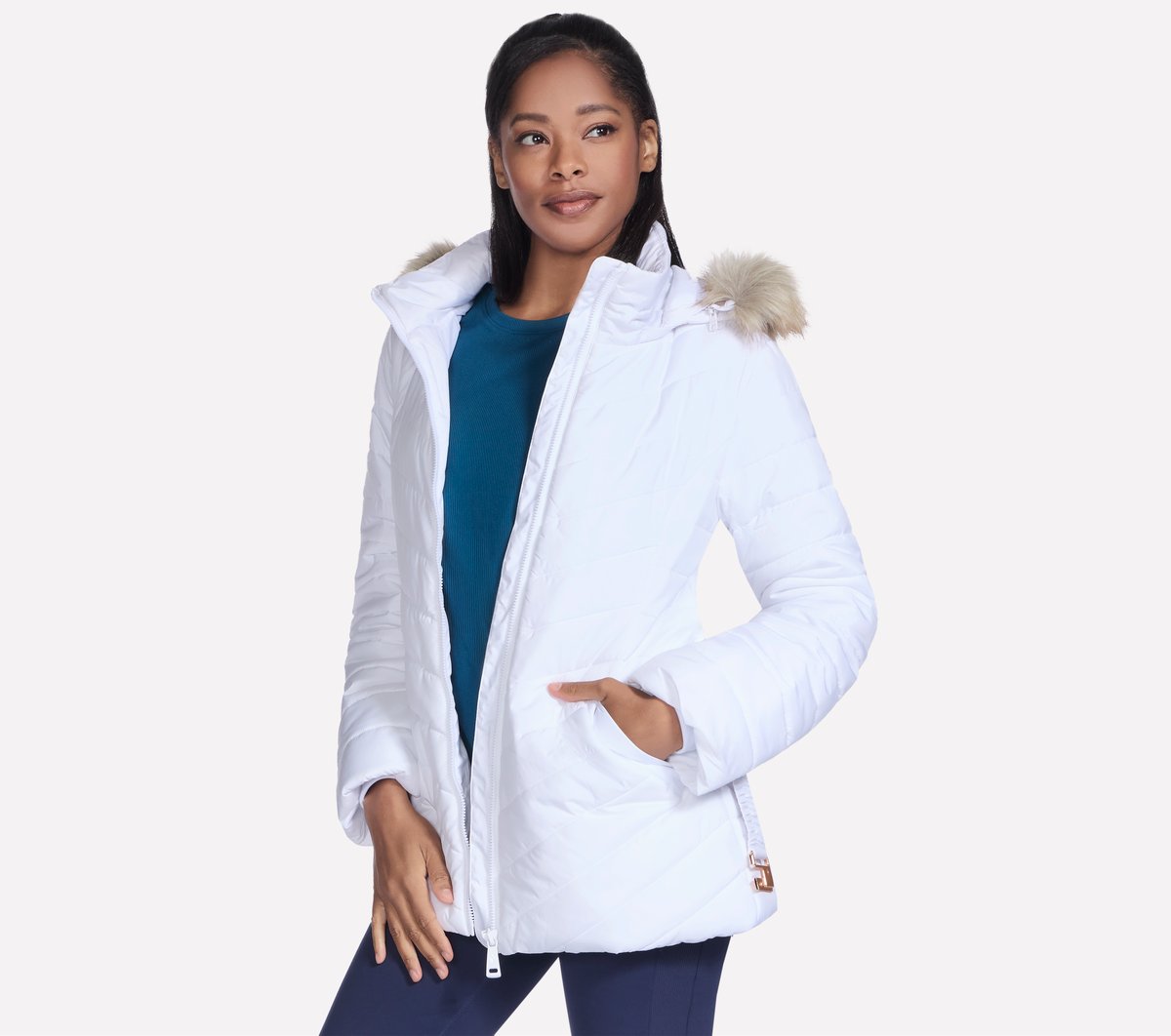 Skechers Women On-The-GO GO SHIELD Cozy Fit Belted Parka