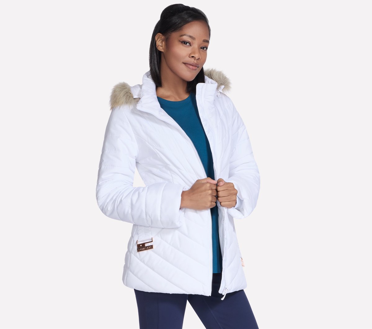 Skechers Women On-The-GO GO SHIELD Cozy Fit Belted Parka