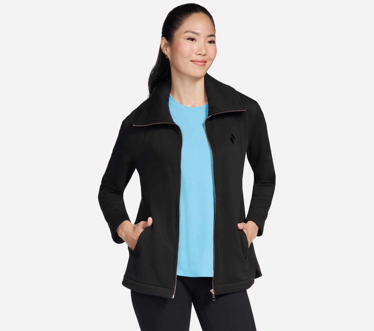 Skechers Women GO SNUGGLE Tunic Full Zip Jacket