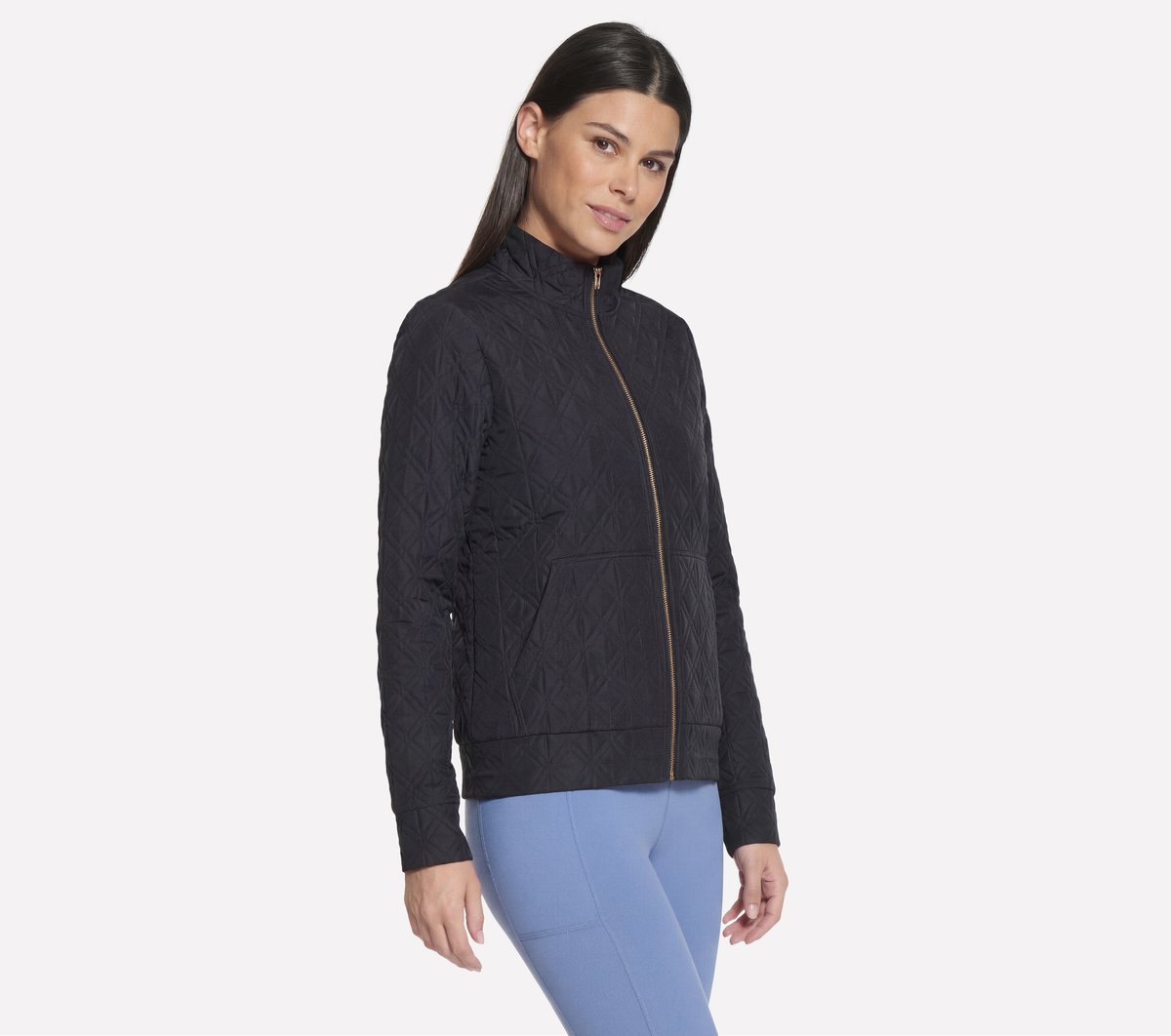Skechers Women GO WALK Everywhere Cozy Fit Diamond Jacket
