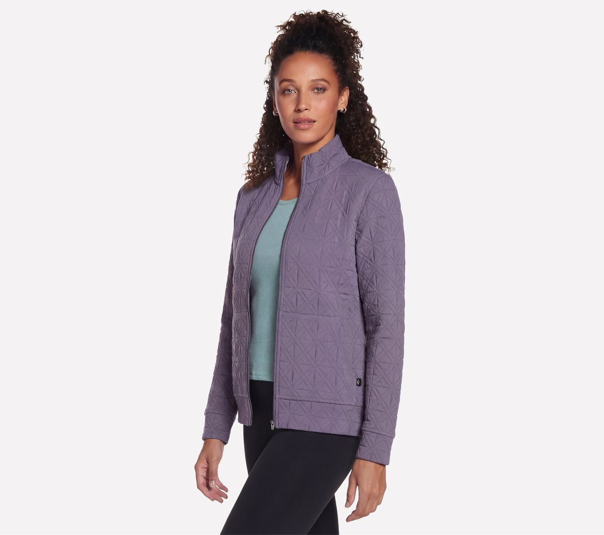 Skechers Women GO WALK Everywhere Cozy Fit Diamond Jacket