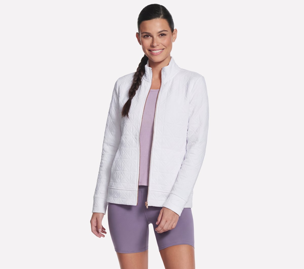 Skechers Women GO WALK Everywhere Cozy Fit Diamond Jacket
