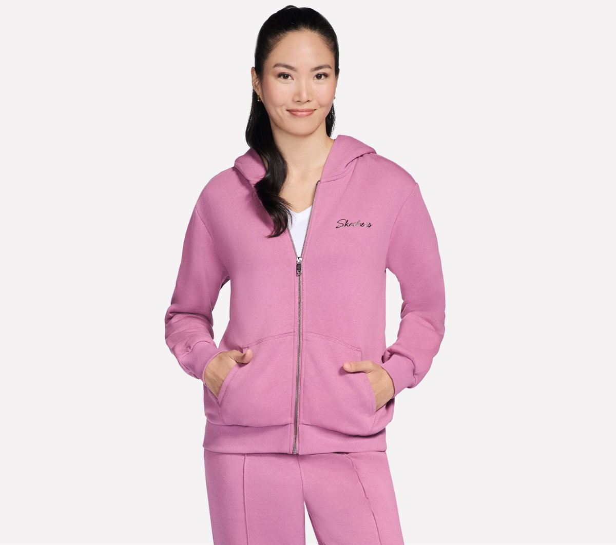 Skechers Women SKECH SWEATS Signature Full Zip Hoodie