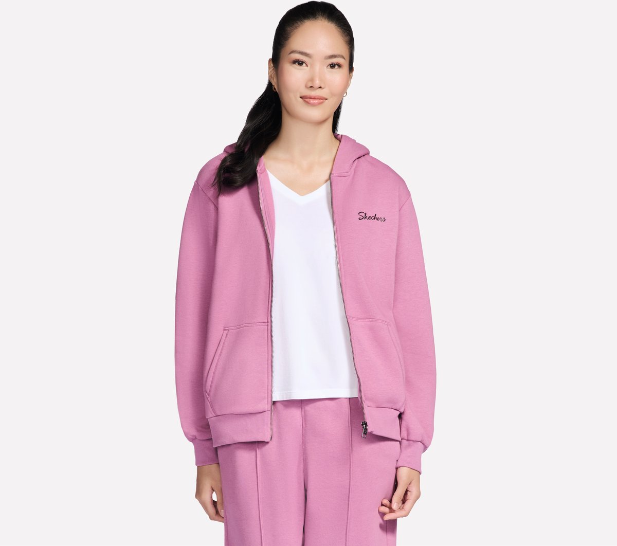 Skechers Women SKECH SWEATS Signature Full Zip Hoodie