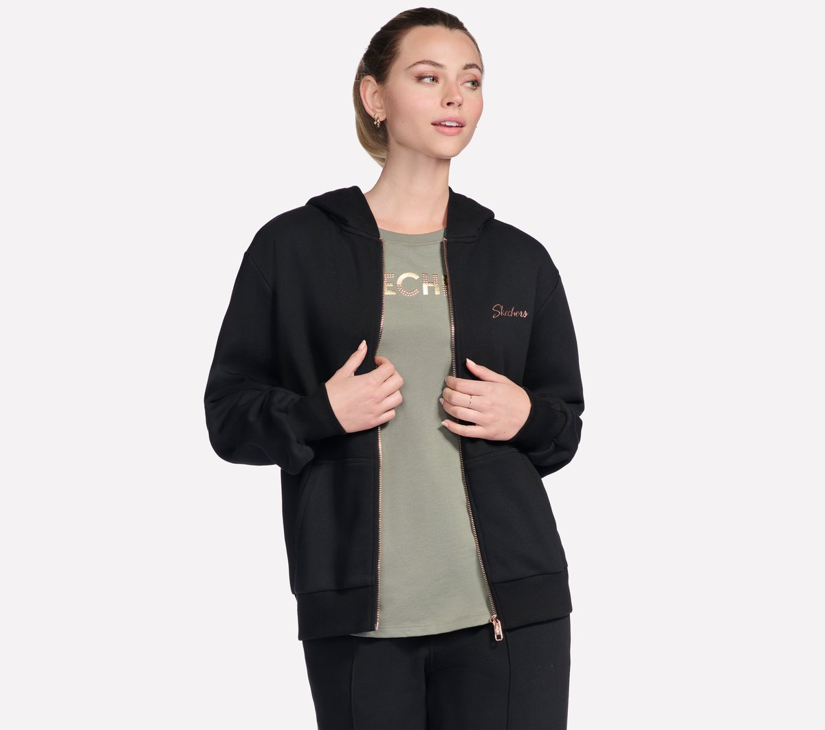 Skechers Women SKECH SWEATS Signature Full Zip Hoodie