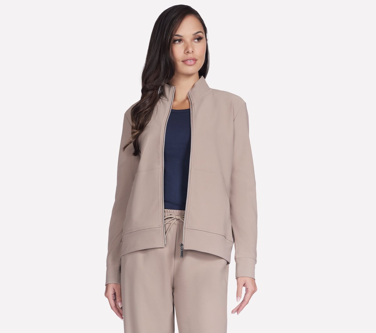 Skechers Women GO Luxe Rib Everyday Full Zip Jacket