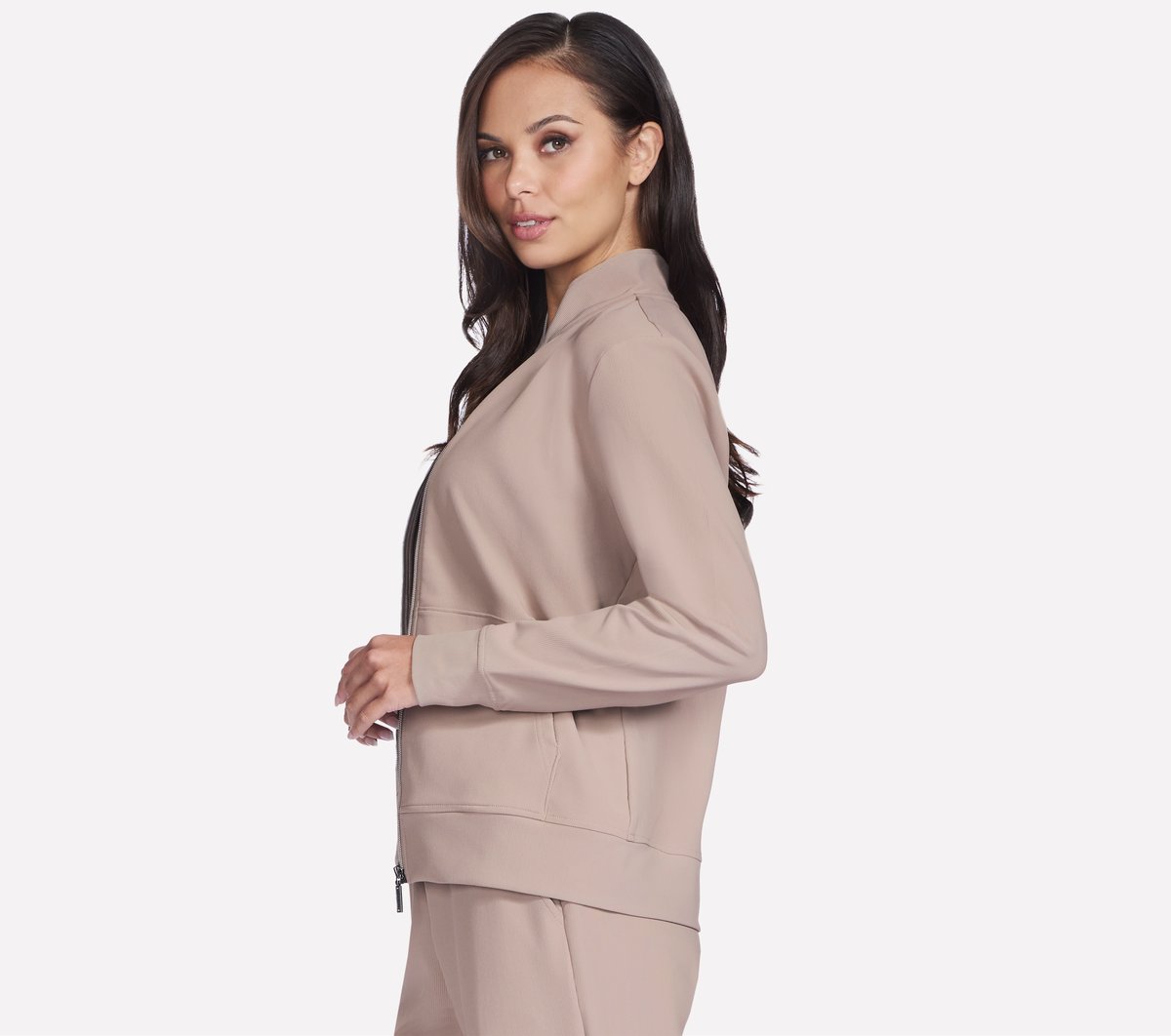 Skechers Women GO Luxe Rib Everyday Full Zip Jacket