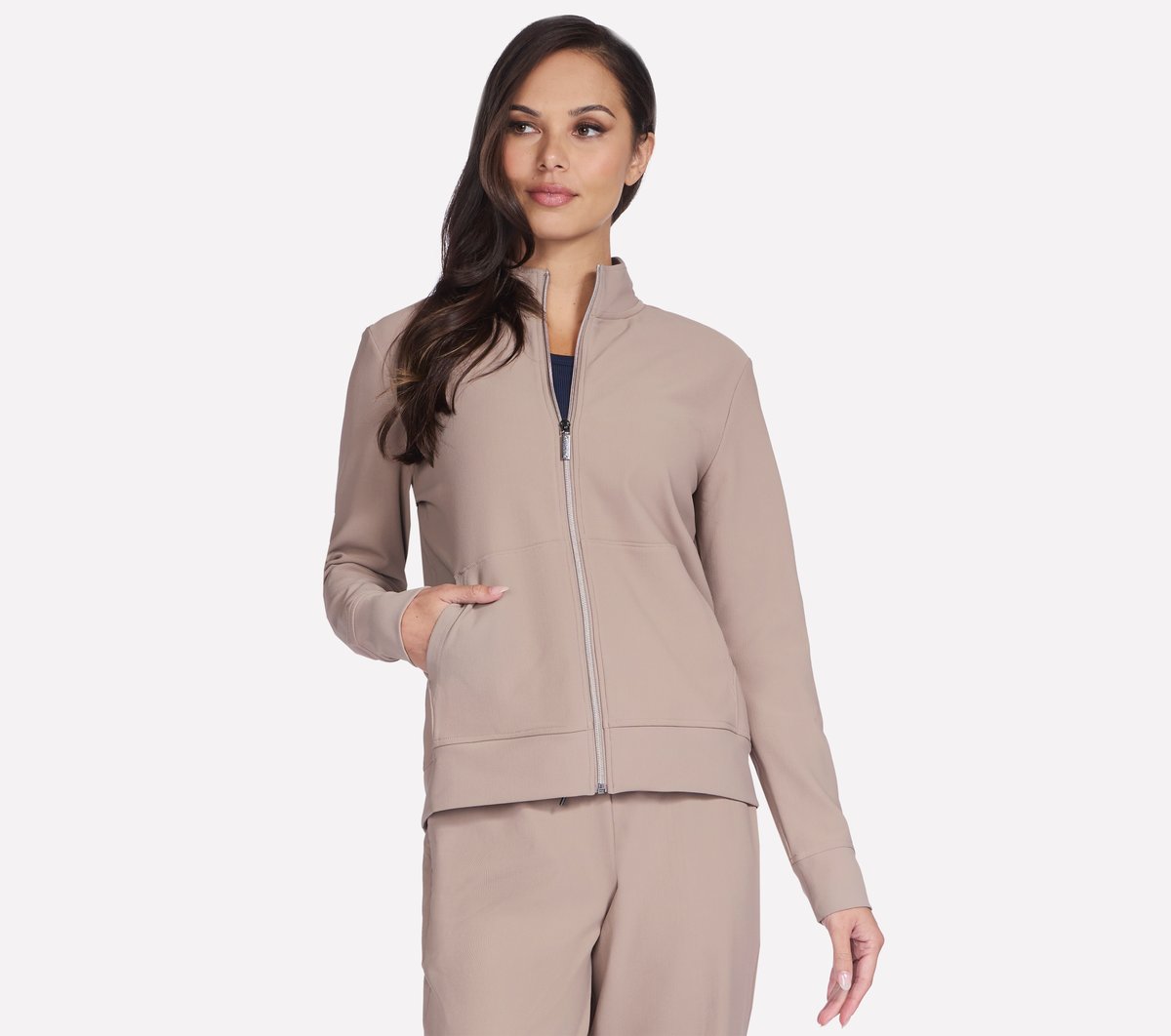 Skechers Women GO Luxe Rib Everyday Full Zip Jacket