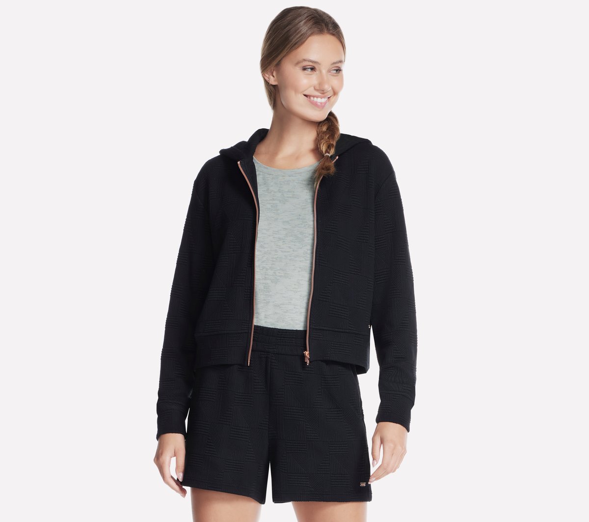 Skechers Women GO WALK Everywhere Diamond Full Zip Jacket