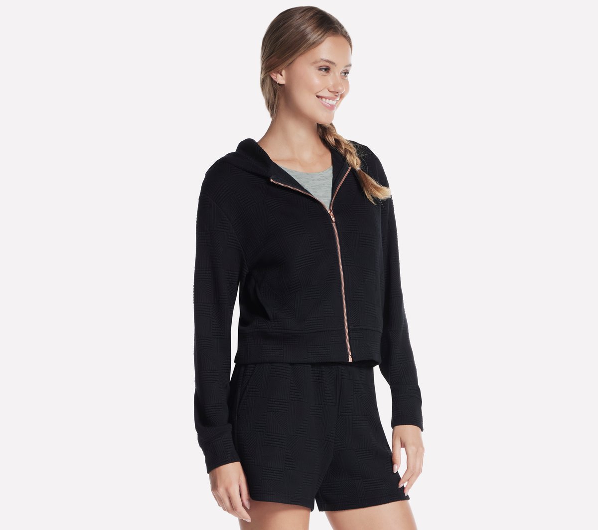 Skechers Women GO WALK Everywhere Diamond Full Zip Jacket