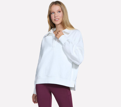 Skechers Women Downtown Cozy Fit Collared Long Sleeve