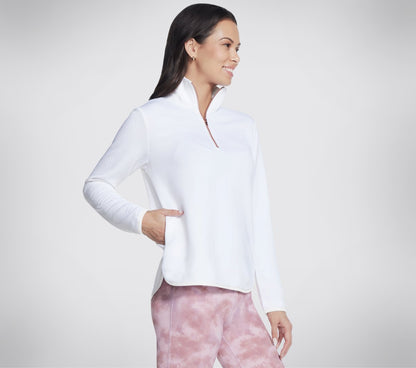 Skechers Women Soft Knit Ottoman 1/4 Zip