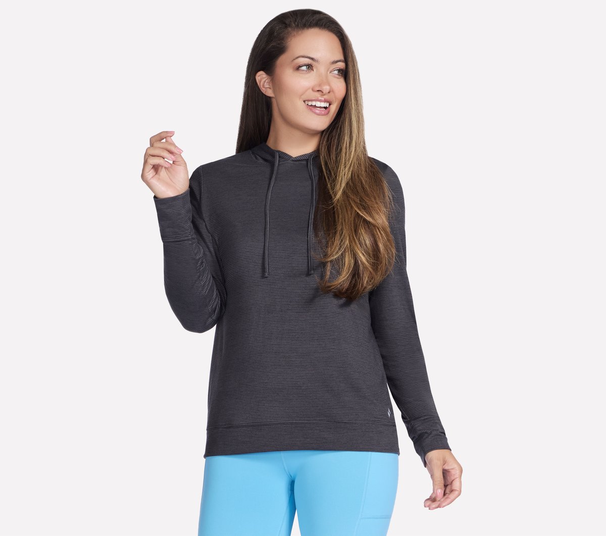 Skechers Women GO DRI Swift Stripe Hoodie