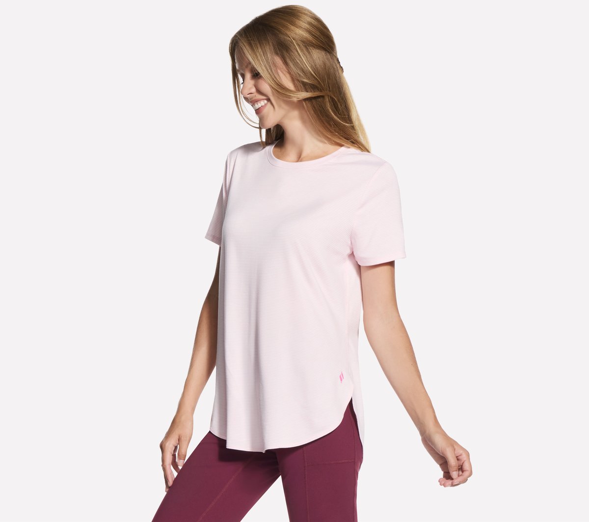 Skechers Women GO DRI Swift Stripe Tunic Tee
