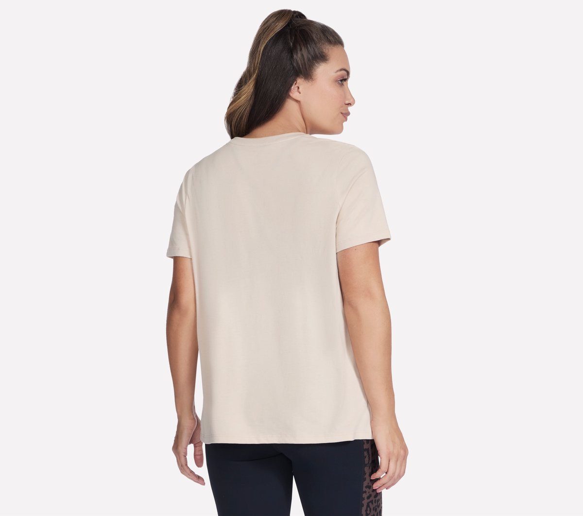 Skechers Women Diamond Cheetah Short Sleeve Tee