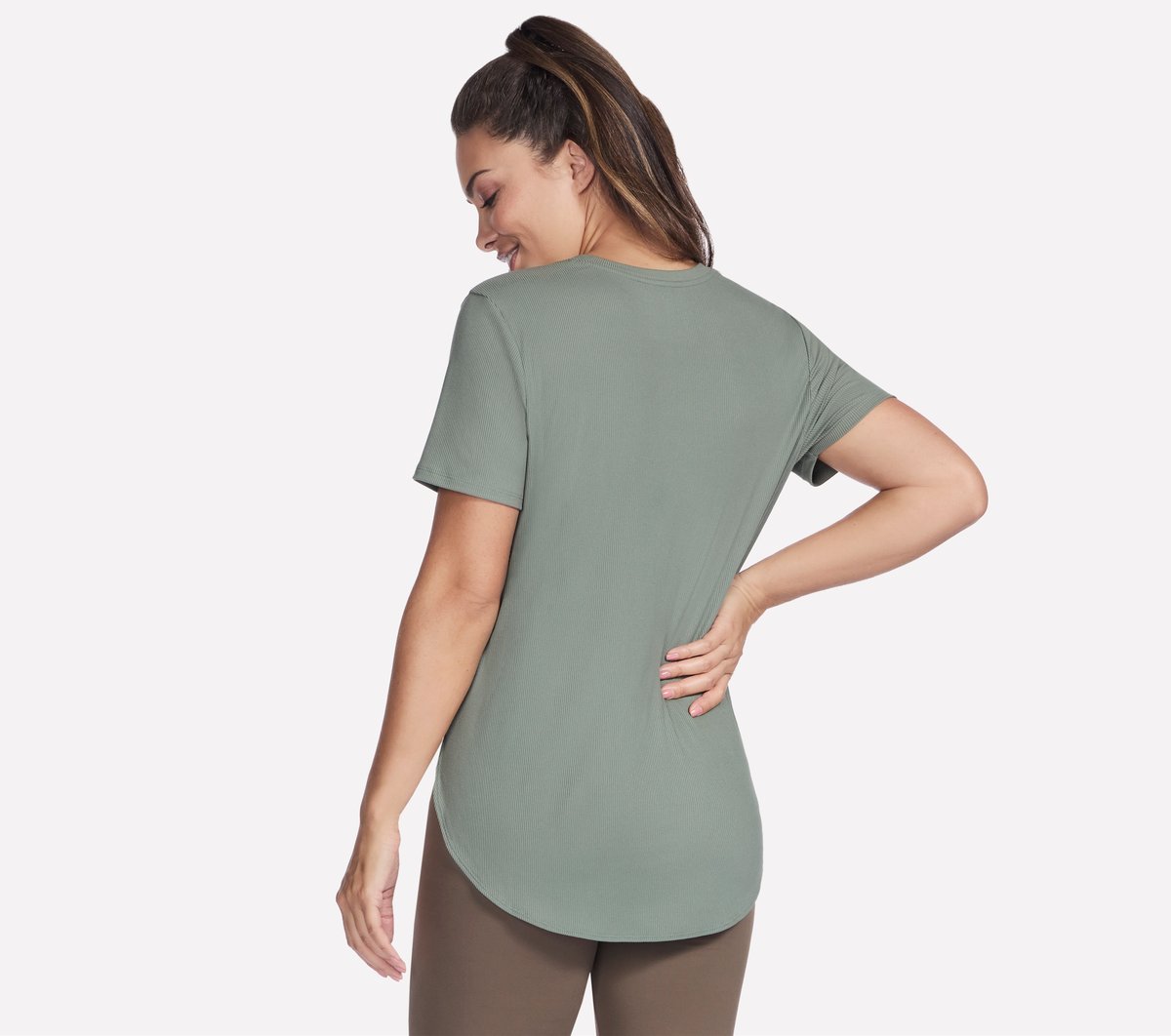 Skechers Women GO WALK Luxe Rib Tunic Tee