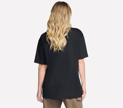Skechers Women Gold Splatter Diamond Short Sleeve Tee