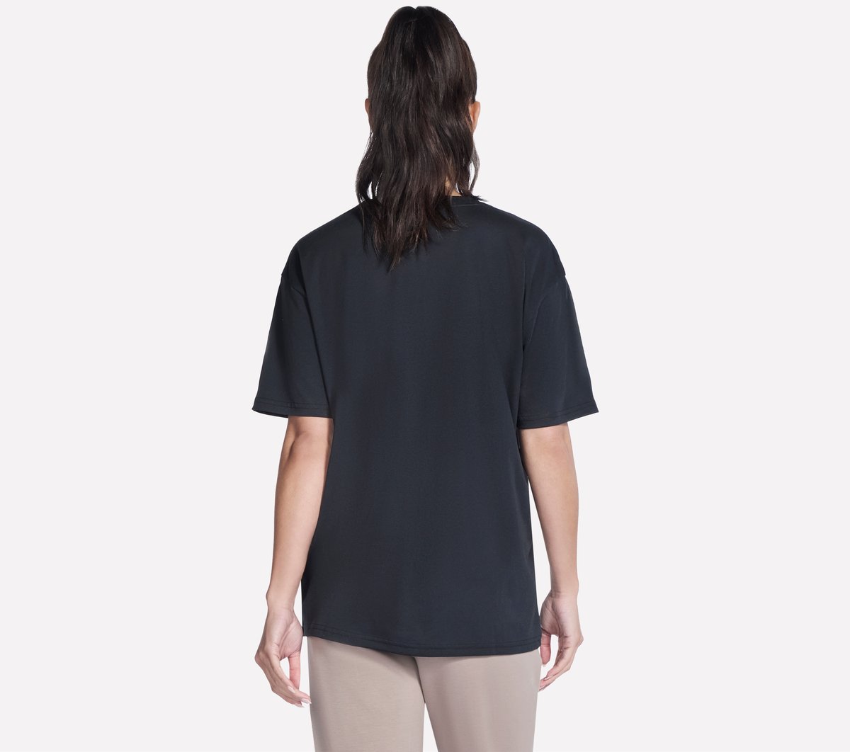 Skechers Women Script Diamond Studded Short Sleeve Tee