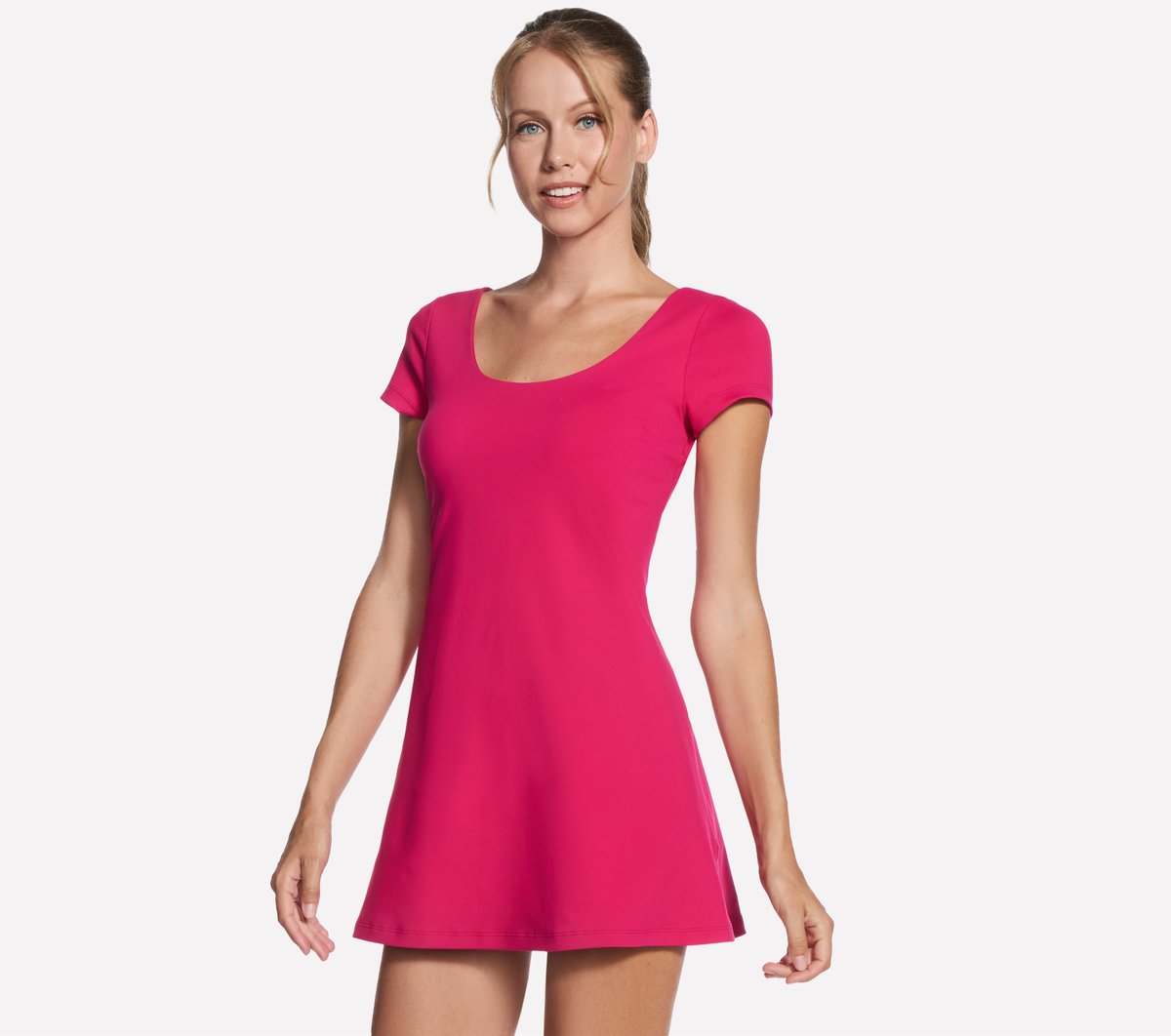Skechers Women GO WALK Scoop Short Sleeve Dress