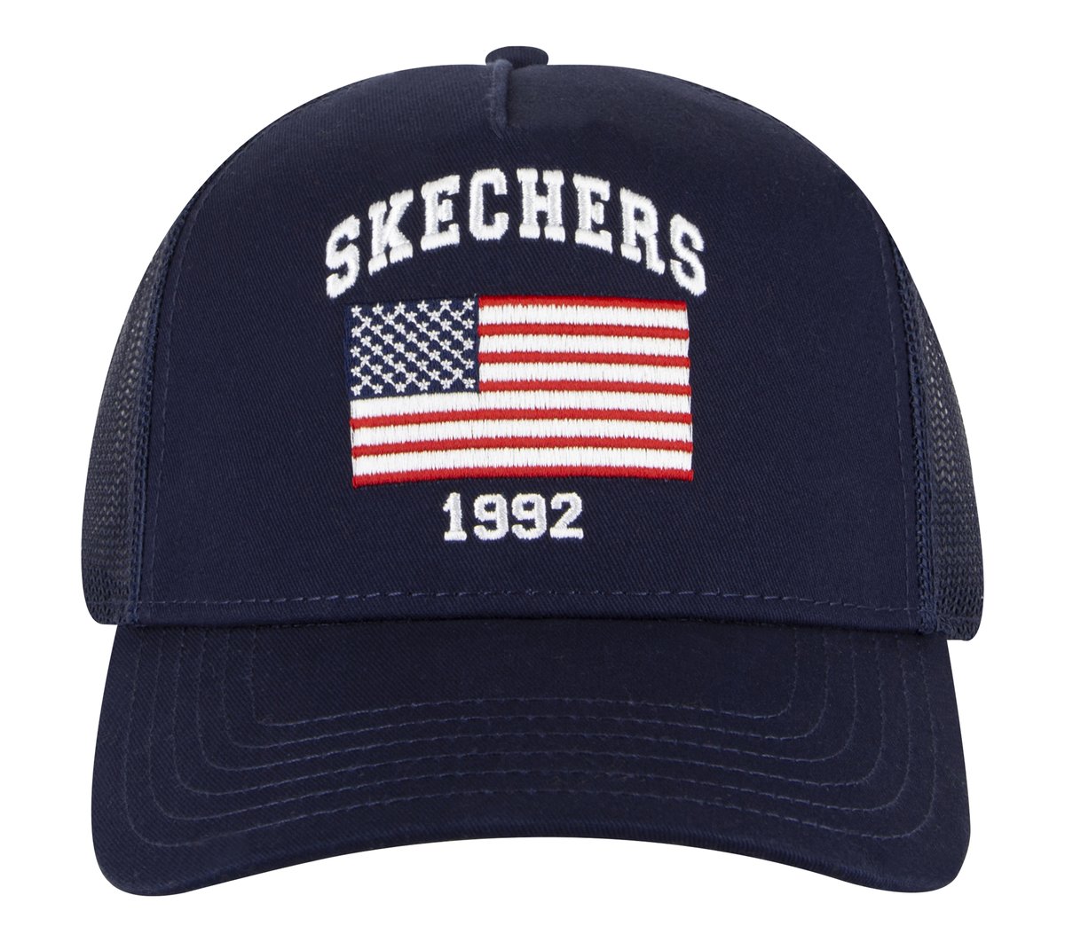 Skechers Women|Men|Clothing Accessories USA Flag Trucker Hat