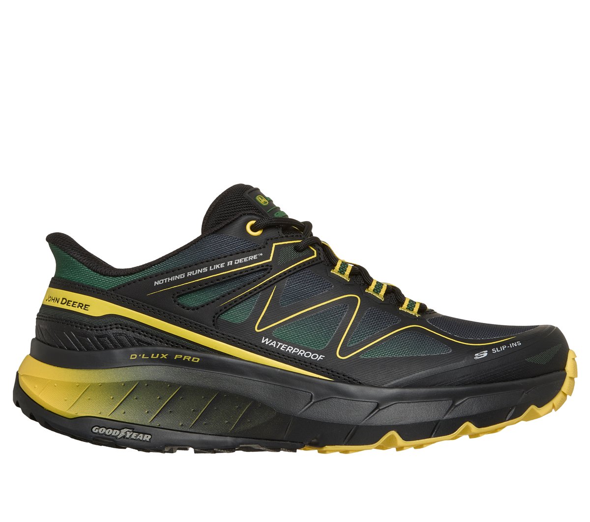 Skechers Men Slip-ins John Deere Waterproof Relaxed Fit: D'Lux Pro - Reel Cutting