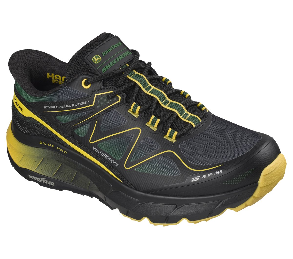 Skechers Men Slip-ins John Deere Waterproof Relaxed Fit: D'Lux Pro - Reel Cutting