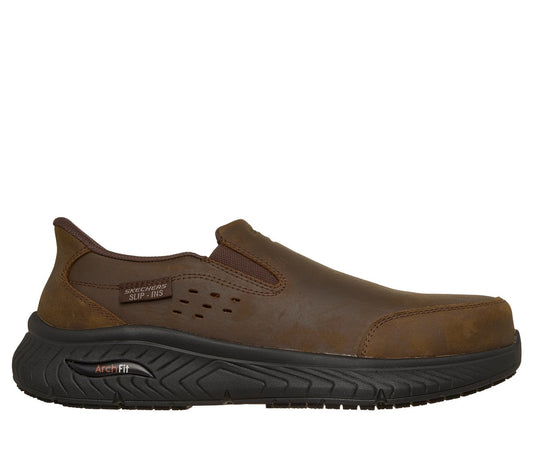 Skechers Men Slip-ins Work Slip-Resistant: Arch Fit Crosser