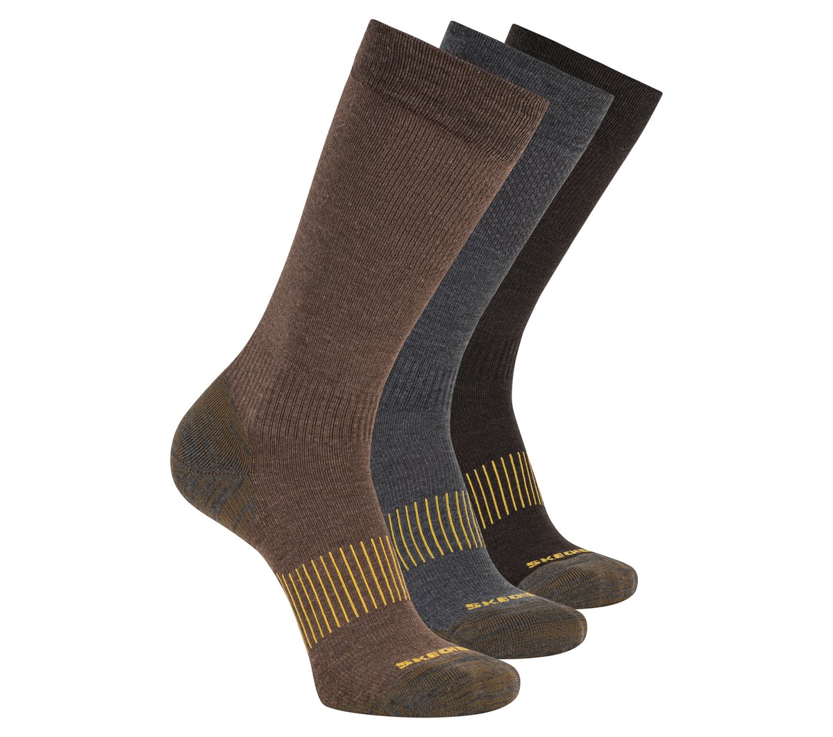 Skechers Men|Clothing Work: 3 Pack Men's Over Calf Compression Socks