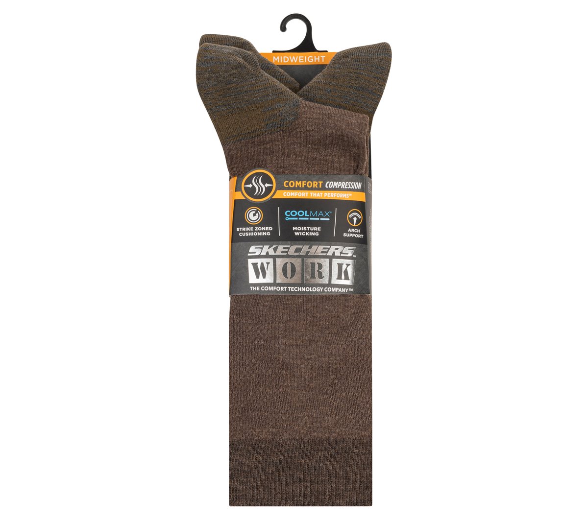 Skechers Men|Clothing Work: 3 Pack Men's Over Calf Compression Socks