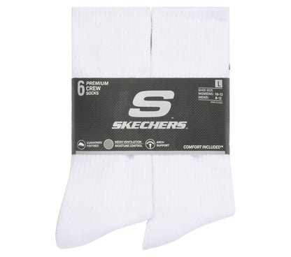 Skechers Men|Clothing 6 Pack Large Core Crew Socks